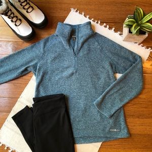 Turquoise Eddie Bauer Quarter-Zip
